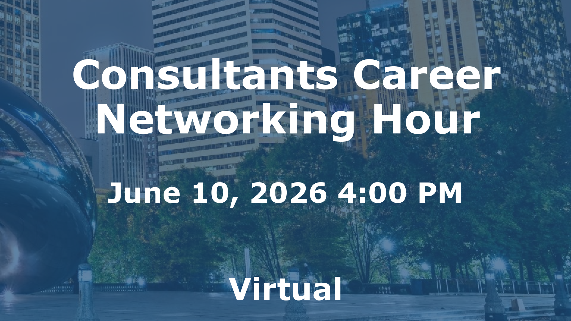 Consultants Career Networking Hour event image